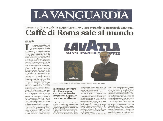 Il Caffè di Roma - Media relations