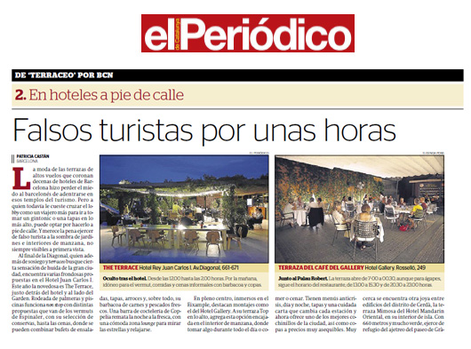 Hotel Juan Carlos I - Relaciones con los medios